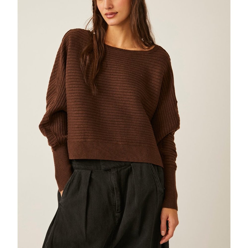 FREE PEOPLE Sublime Pullover / Chocolate Lava - Picture 5 of 11